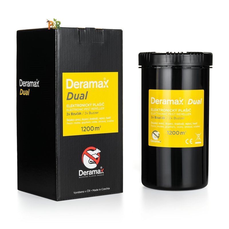 Deramax-Dual Elektronický plašič (odpuzovač) krtků a hryzců