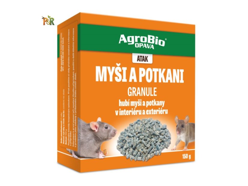 ATAK Myši a potkani – granule 150 g