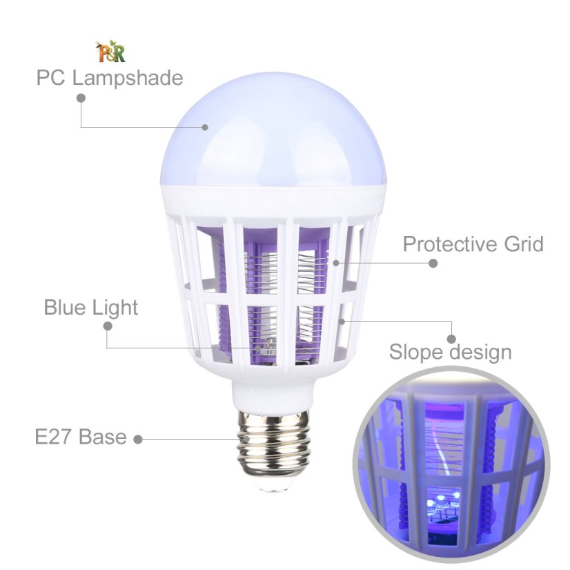 Zapp Light - LED žárovka proti komárům a hmyzu 2v1
