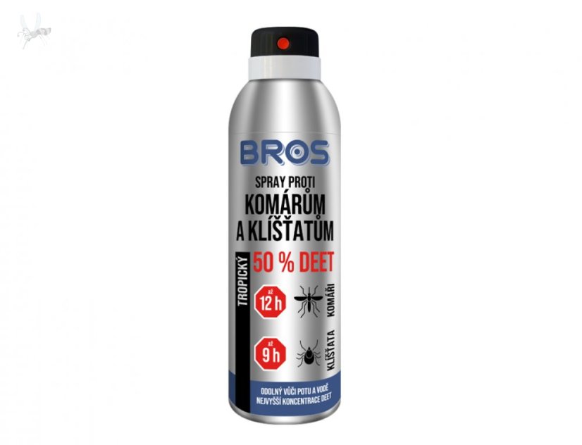 BROS Deet 50% sprej proti komárům a klíšťatům