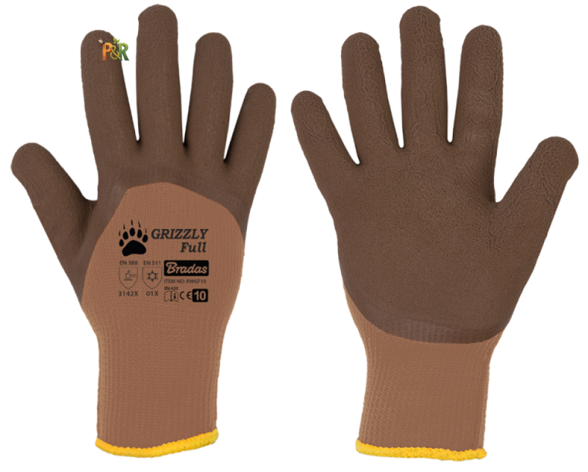 Ochranné rukavice Grizzly Full latex - Velikost: 10