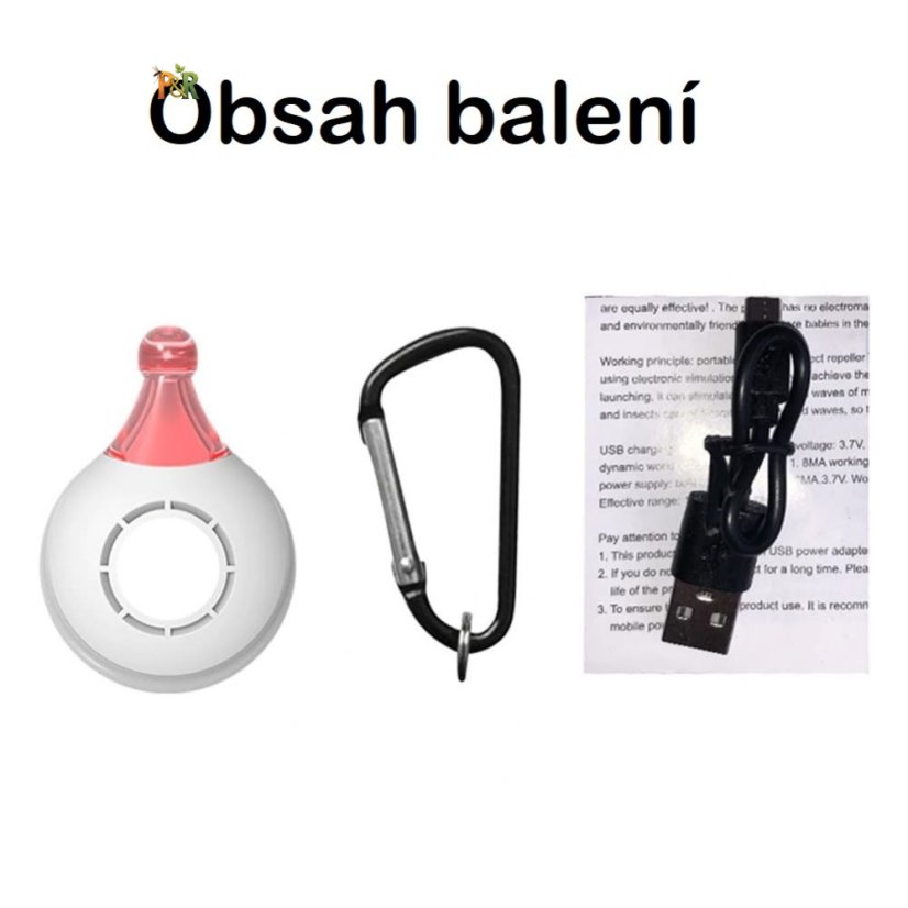 PEST REJECT Ultrazvukový repelent proti klíšťatům pro zvířata 33 x 14 x 46 mm - Barva: Bílá