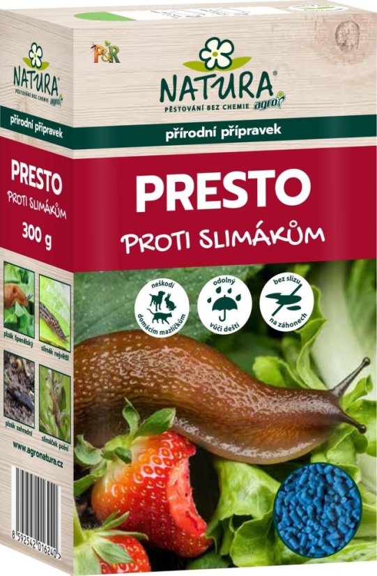 Přírodní granule na slimáky NATURA PRESTO - Váha: 920g