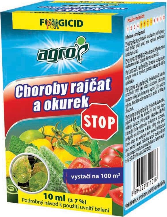 Fungicid Choroby Rajčat a Okurek STOP 10ml