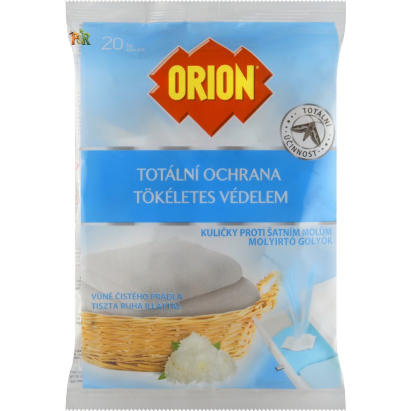 Insekticidní kuličky proti šatním molům Orion (20 ks)