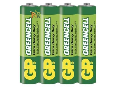 Mikrotužkové baterie GP GREENCELL AAA (R03) 1,5V – 4 ks