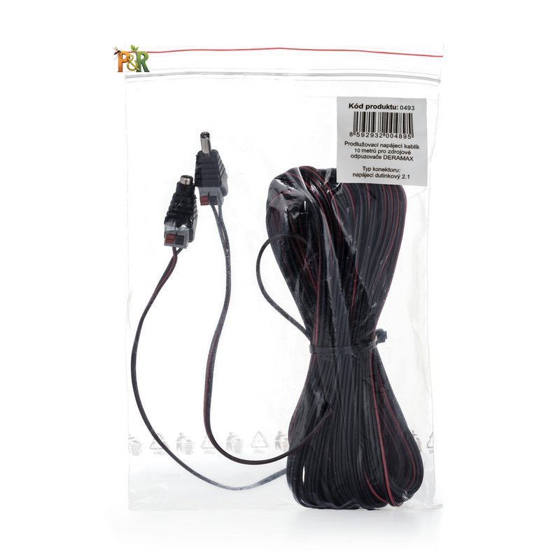 Prodlužovací napájecí kablík 10metrů pro zdrojové odpuzovače Deramax