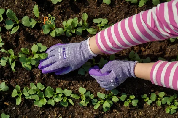 Rukavice LATEX FLASH GRIP LAVENDER - Velikost: 7