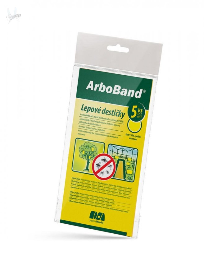 ARBOBAND - lepové desky k ochraně rostlin a stromů před škůdci 5ks - Žluté