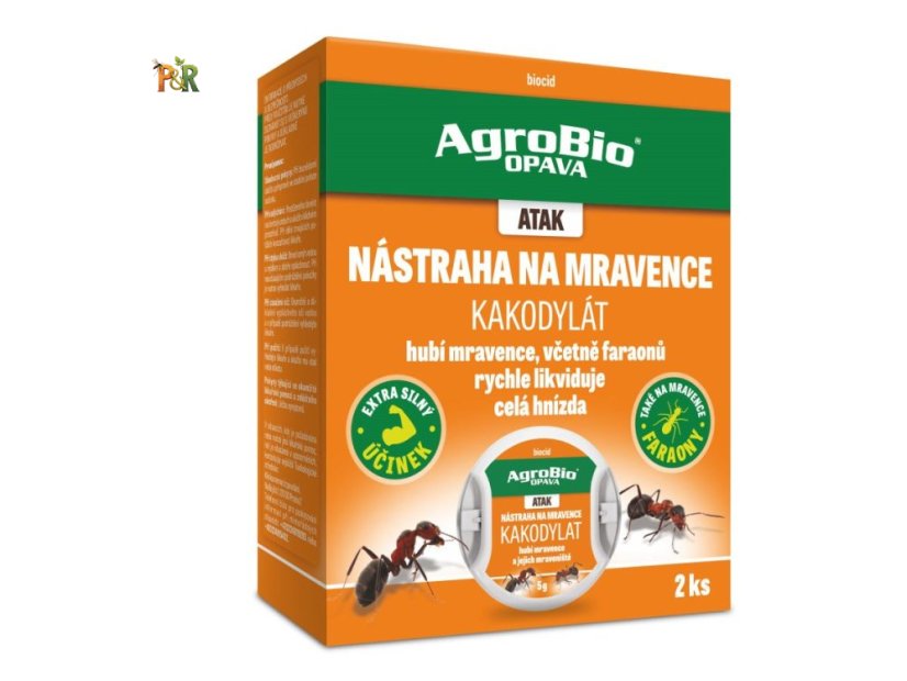 AgroBio ATAK Nástraha na mravence Kakodylat domečky 2 ks