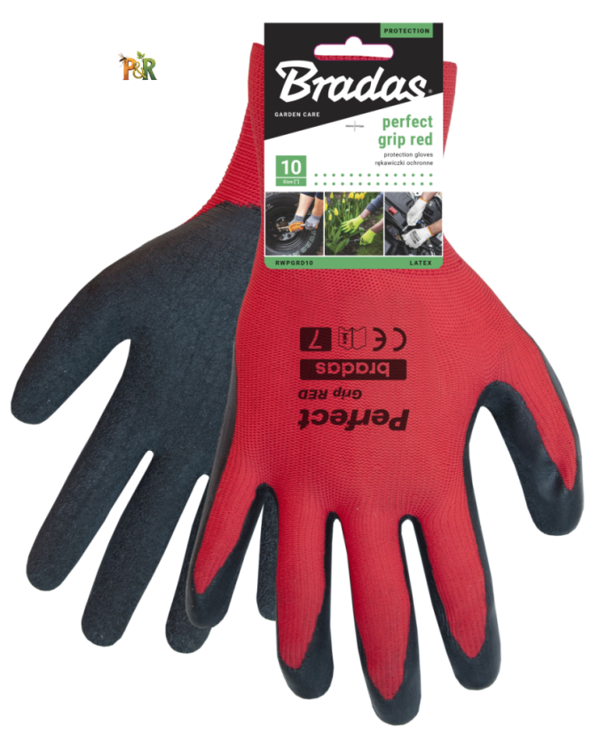 Pracovní rukavice PERFECT Grip RED - Velikost: 8