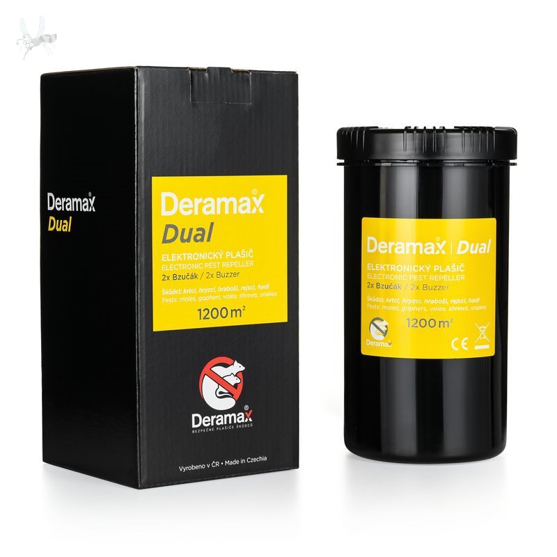 Deramax-Dual Elektronický plašič (odpuzovač) krtků a hryzců